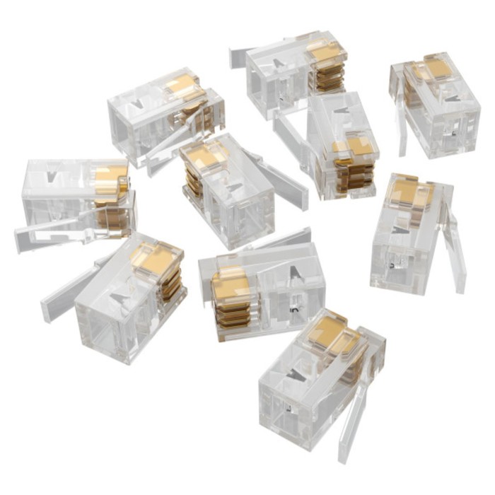 

Коннектор 4P4C (RJ11) Ectocontrol ec01062, 10 шт.