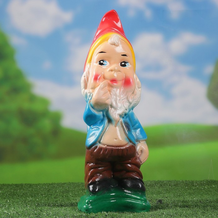 Садовая фигура "Гном в расстёгнутой рубашке"