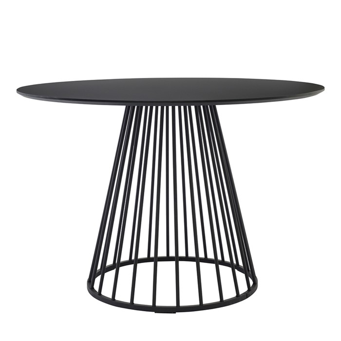 Стол обеденный Tyra, 1100×1100×750 мм, цвет чёрный 27898