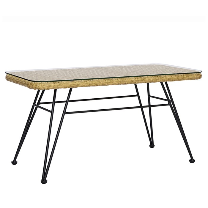 Столик журнальный Vetle, 800×400×400 мм, цвет бежевый / чёрный столик журнальный vetle единый размер бежевый