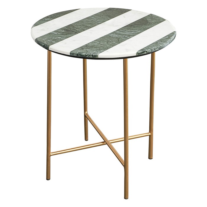 Столик приставной Haywi, 450×450×535 мм, цвет серо-белый
