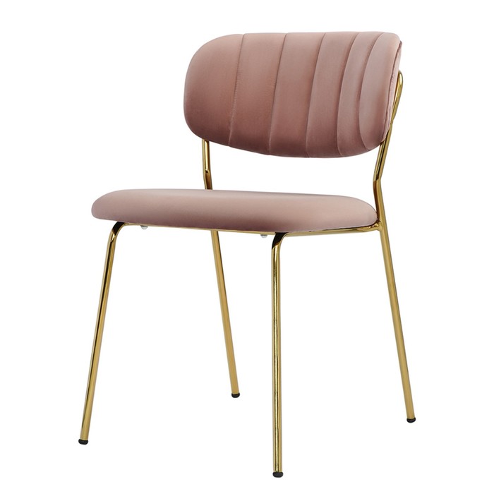 Стул Eirill, 560×495×770 мм, велюр, цвет розовый стул лион велюр 770 500 560