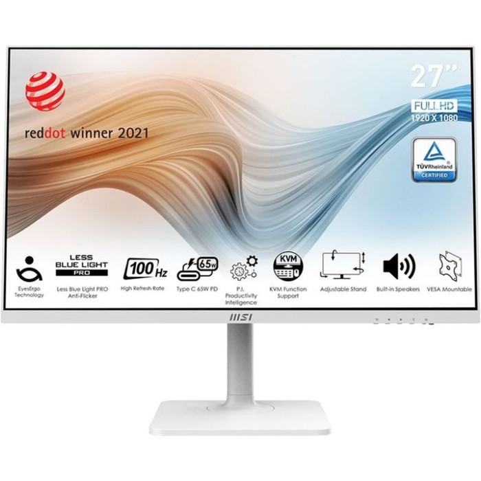 Монитор MSI 27 Modern MD272XPW белый IPS LED 1ms 16:9 HDMI M/M матовая HAS Piv 300cd 178гр 103390