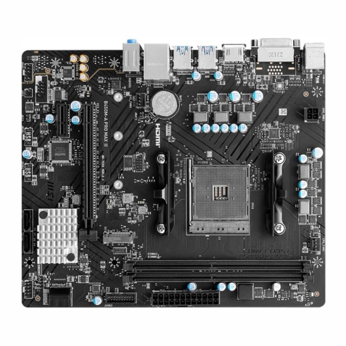 

Материнская плата MSI B450M-A PRO MAX II Soc-AM4 AMD B450 2xDDR4 mATX AC`97 8ch(7.1) 2.5Gg 1033962