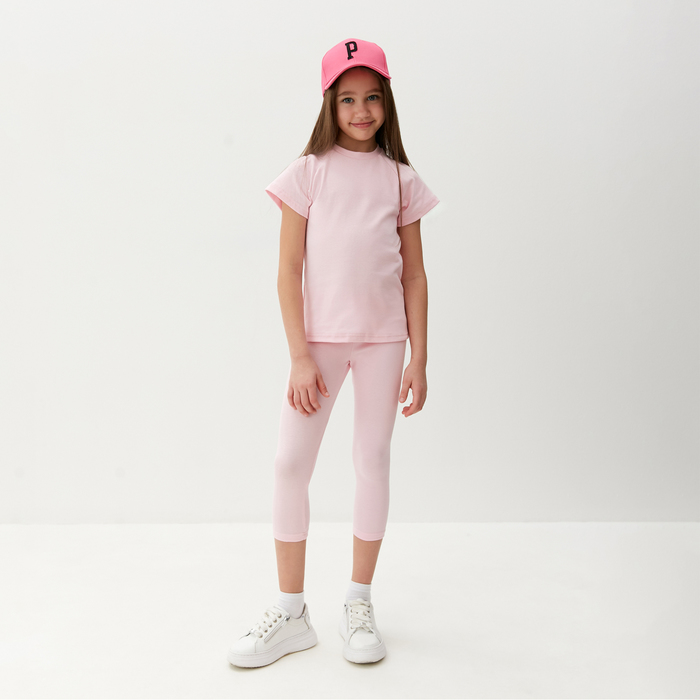 Комплект для девочки (майка и велосипедки) MINAKU, цвет розовый, рост 140 см