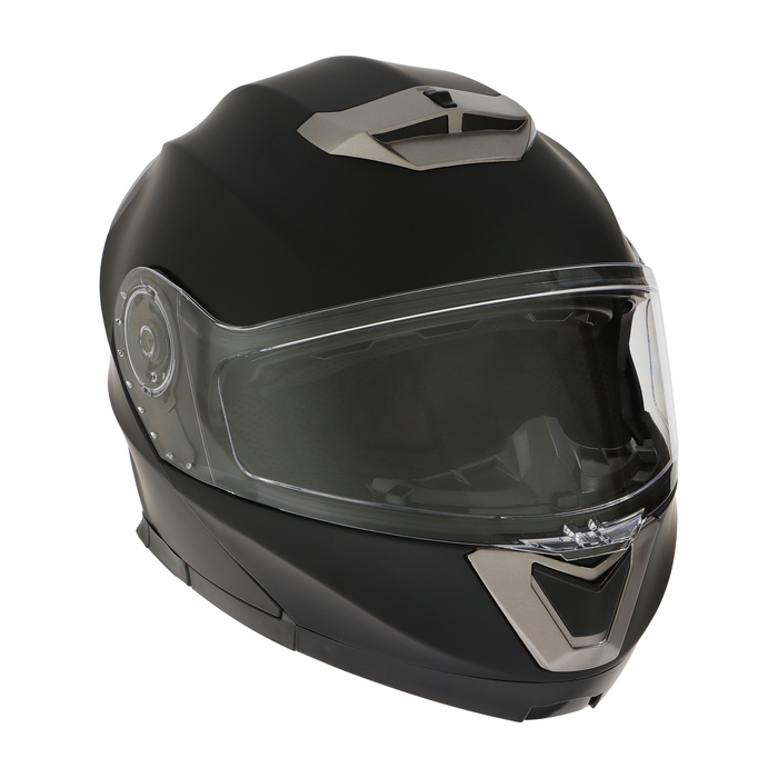 Шлем модуляр с двумя визорами, размер M (57-58), модель - BLD-160E, черный матовый шлем модуляр с двумя визорами размер xl 60 61 модель bld 160e черный матовый