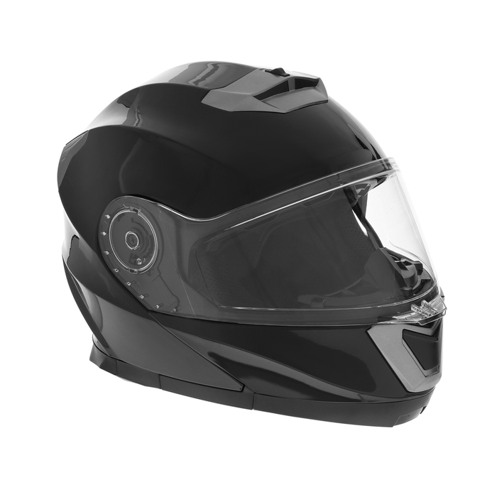 Шлем модуляр с двумя визорами, размер M (57-58), модель - BLD-160E, черный глянцевый шлем модуляр с двумя визорами размер m 57 58 модель bld 160e черно желтый