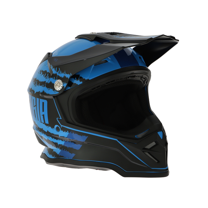 Шлем кроссовый, размер XXL (61), модель - BLD-819-7, черно-синий