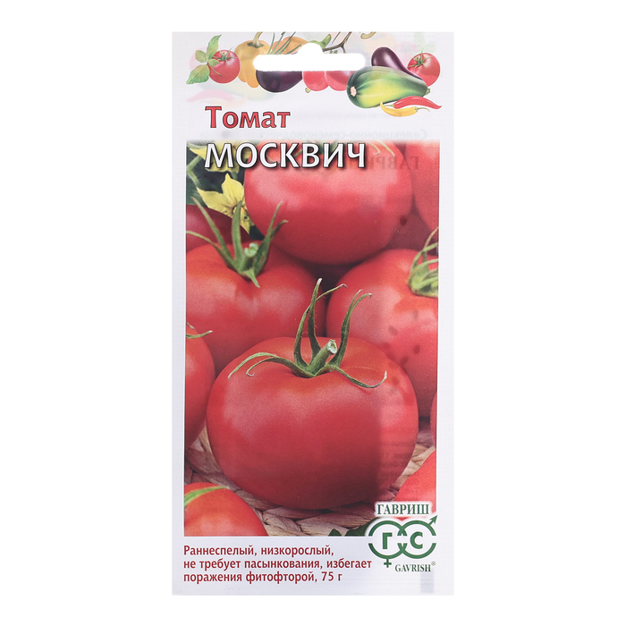Семена Томат Москвич, 0,05 г семена томат москвич ц п