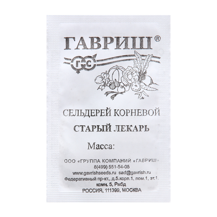 

Семена Сельдерей "Старый лекарь", 0,1 г б/п