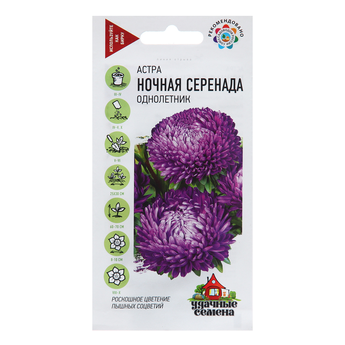 

Семена Астра "Ночная серенада", 0,3 г