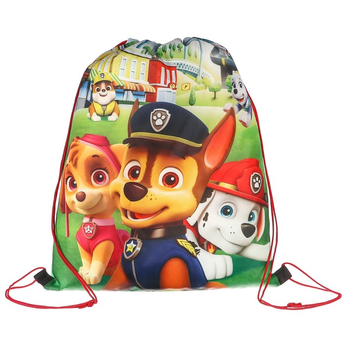 фото Сумка для обуви 420*330 мм, щенячий патруль "команда" paw patrol