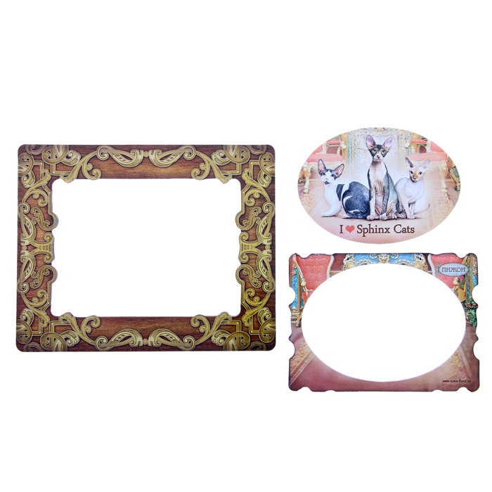 Фоторамка-магнит "I love Sphinx Cats", серия "Сфинкс"