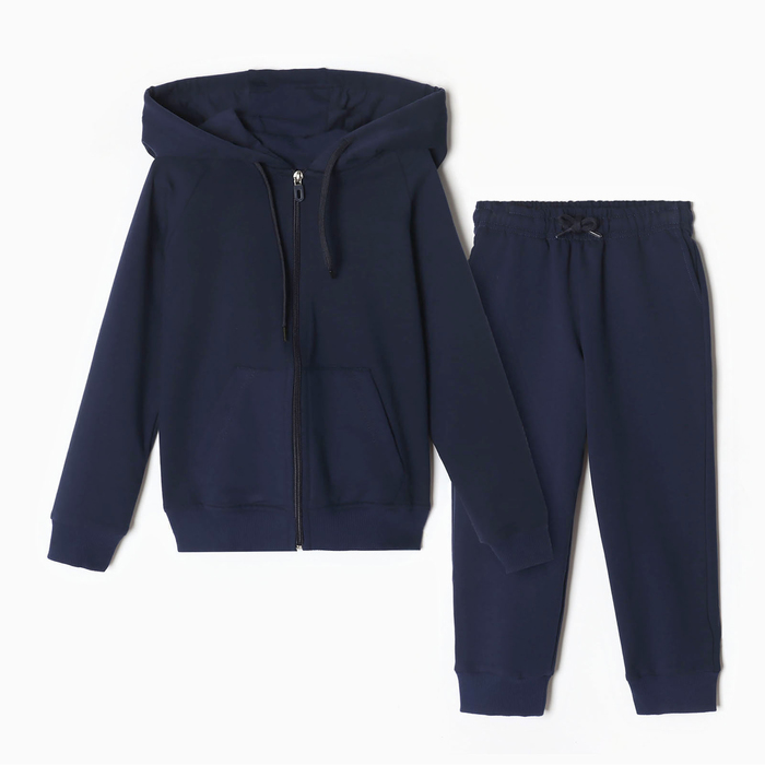 цена Комплект для мальчика (джемпер, брюки), цвет синий, рост 98 см