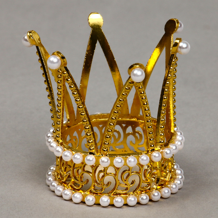 Украшение для торта Корона принцессы, цвет золото украшение новогоднее корона принцессы len865894 lenox