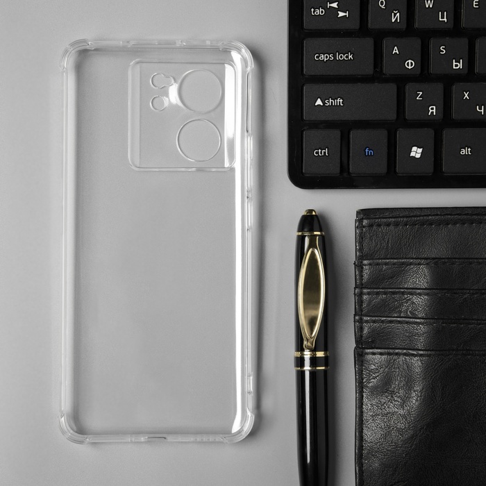 Чехол BoraSCO Bumper Case для Xiaomi 13T/13T Pro, силиконовый, прозрачный