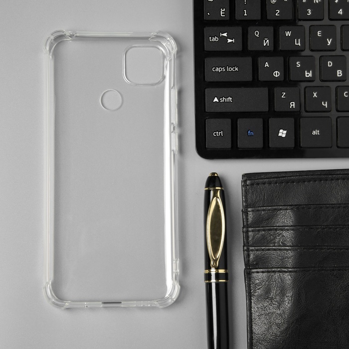 

Чехол BoraSCO Bumper Case для Xiaomi Redmi 10A, силиконовый, прозрачный