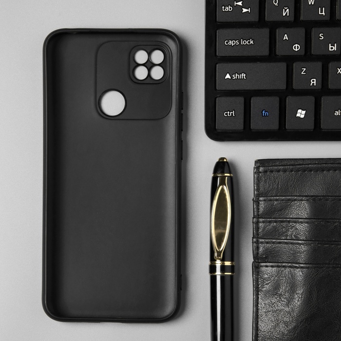 

Чехол BoraSCO матовый для Xiaomi Redmi 10A, черный