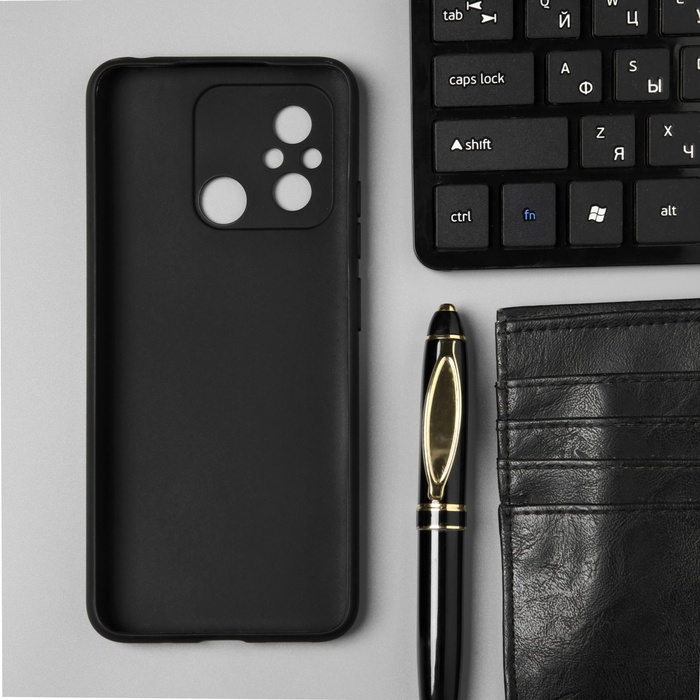 

Чехол BoraSCO матоваый для Xiaomi Redmi 12C, черный