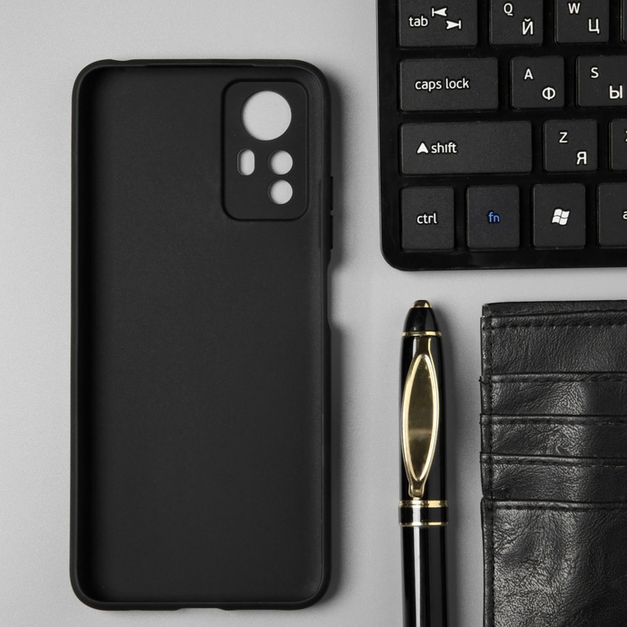 

Чехол BoraSCO матовый для Xiaomi Redmi Note 12S, черный