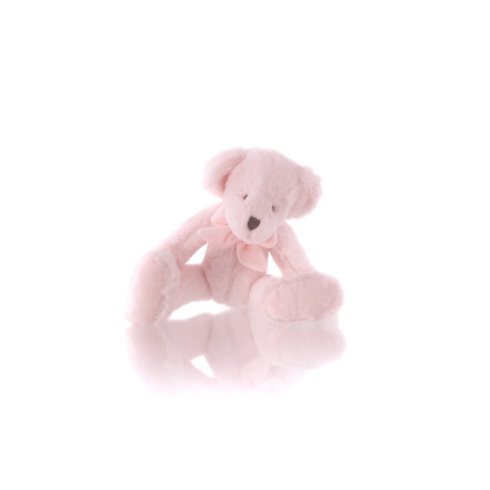 Мягкая игрушка Gulliver мишка с бантом, цвет розовый, 28 см мягкая игрушка мишка сердце с бантом 25 см цвет микс 9202169