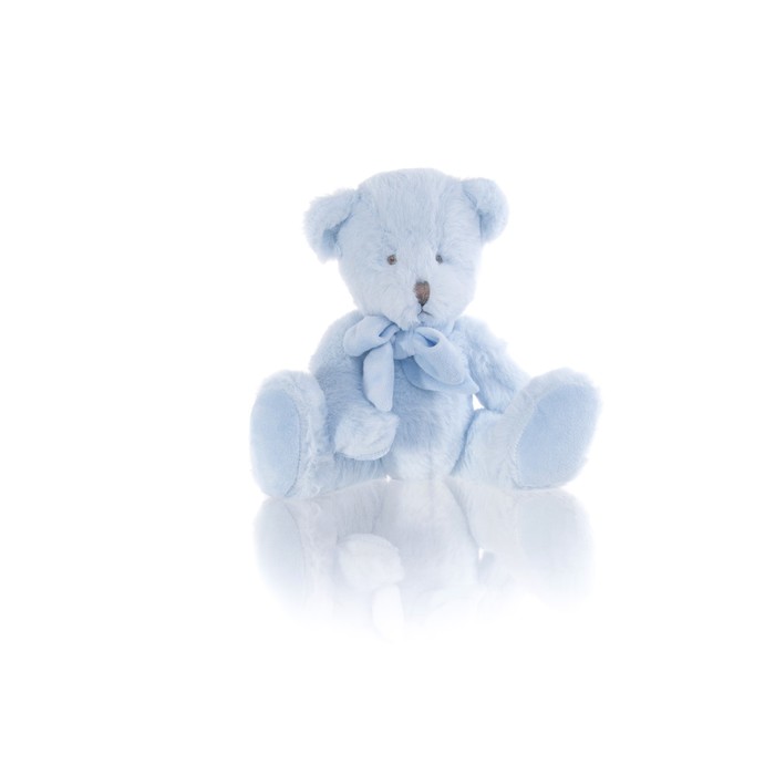 Мягкая игрушка Gulliver мишка с бантом, цвет голубой, 22 см мягкая игрушка мишка с бантом 16см арт bkg032715 40 2681