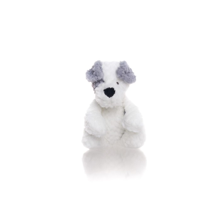 Мягкая игрушка Gulliver щенок, цвет бело-серый, 28 см