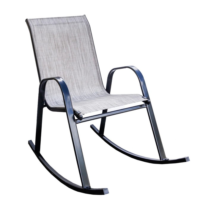 Кресло-качалка Сан-Ремо каркас черный,сиденье орегон, 100 х 65 х 100 см кресло качалка сантьяго каркас коричневый сиденье бежевое 131 х 56 х 104 см