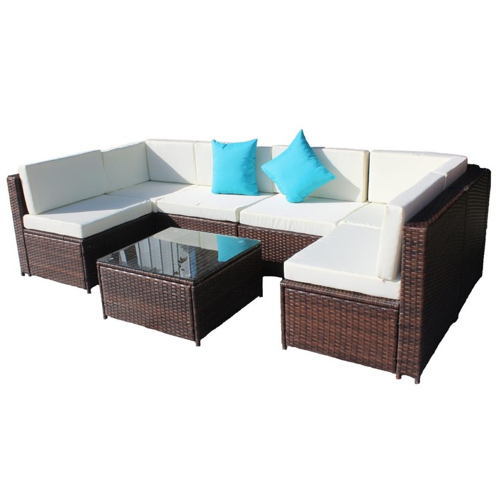 Набор мебели Элеон SFS025 коричневый, светло бежевый набор мебели багамы xl коричневый бежевый
