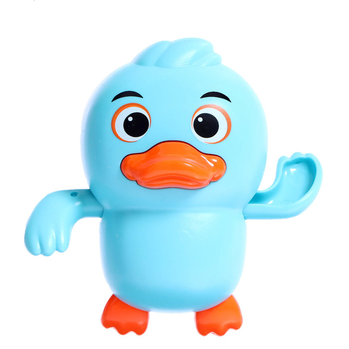 Заводная игрушка водоплавающая «Утёнок», цвета МИКС игрушка заводная единорог пружинка цвета микс