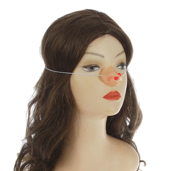 Нос на резинке с бородавкой