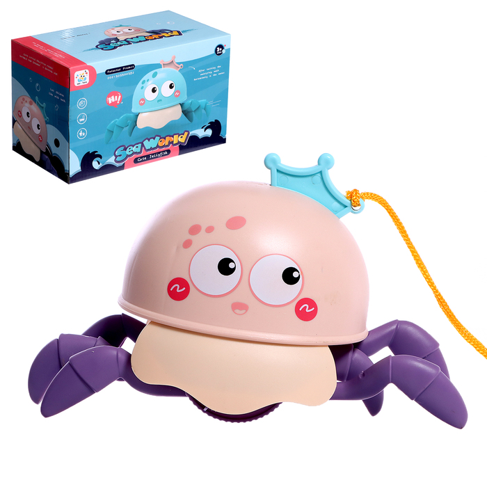 Заводная игрушка «Крабик», водоплавающая, цвета МИКС игрушка антистресс крабик цвета микс