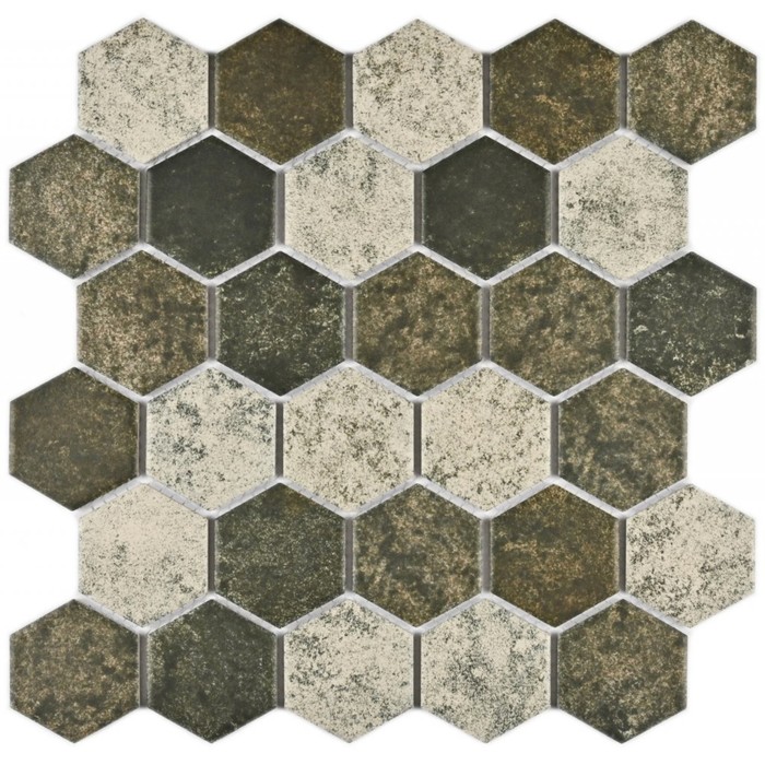 Мозаика керамогранитная Bonaparte Olmeto Brown, 282x271x6 мм