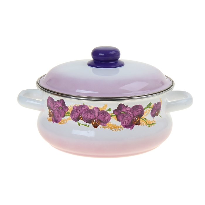 Кастрюля 3 л "Орхидея", форма "тор"