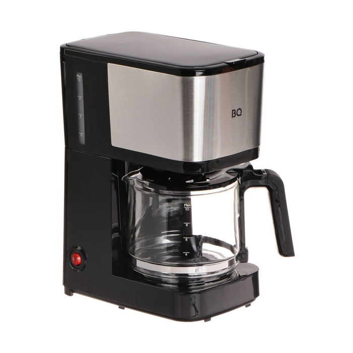Кофеварка BQ CM2007, капельная, 750 Вт, 1.25 л, чёрно-серебристая кофеварка bq cm2007 черный стальной