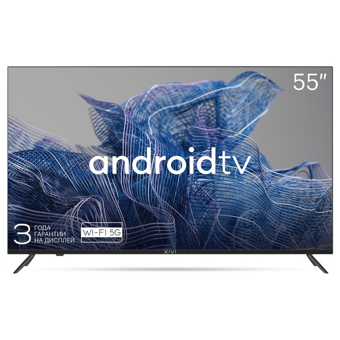 Телевизор LED Kivi 55 55U740NB Android TV черный 4K Ultra HD 60Hz DVB-T DVB-T2 DVB-C USB W 103393 телевизор led kivi 55 55u740nb android tv черный 4k ultra hd 60hz dvb t dvb t2 dvb c usb w 103393