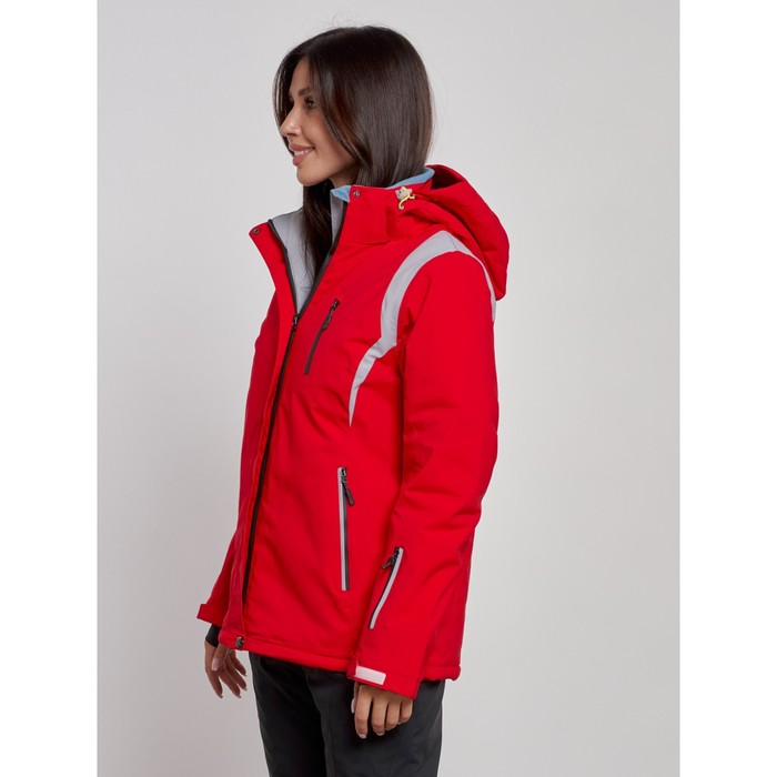 Куртка горнолыжная женская, размер 48, цвет красный