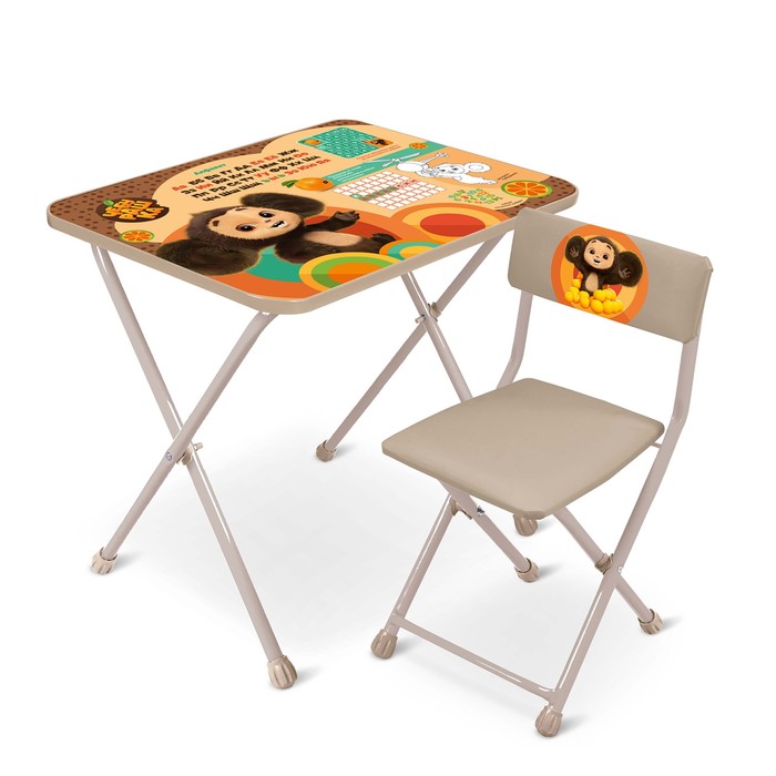 Комплект детской мебели «Чебурашка», стол, стул фото