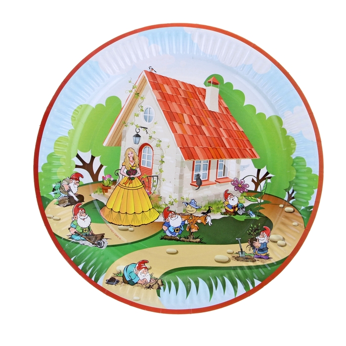 Тарелка с ламинацией "Белоснежка", 23 см