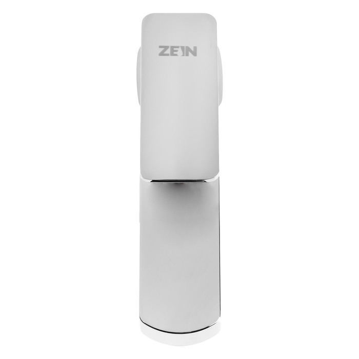 Смеситель для раковины ZEIN Z3714, однорычажный, длина излива 12 см, пластик, хром
