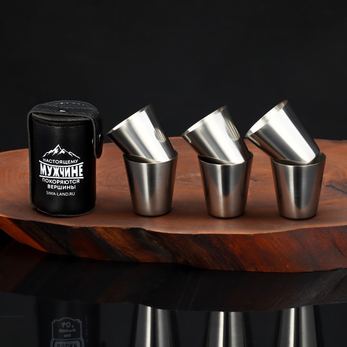 

Стопки, набор «Настоящему мужчине», 6 шт х 30 мл