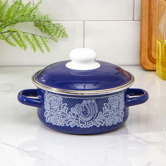 Кастрюля 1,5 л "Вологодское кружево"