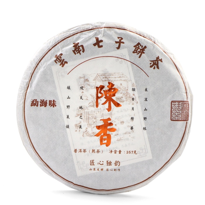 Чай китайский Шу Пуэр Чэнсян, 2019 г, Мэнхай, 357 г