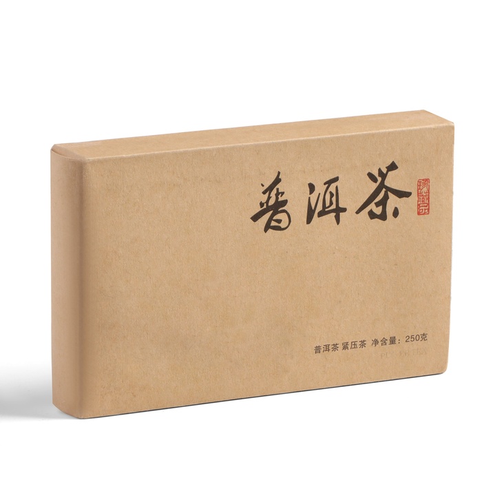 Чай китайский Шу Пуэр Брикет, уезд Мэнхай, 2018 год, 250 г пуэр шу туо мэнхай 2003 г кубик 6 г