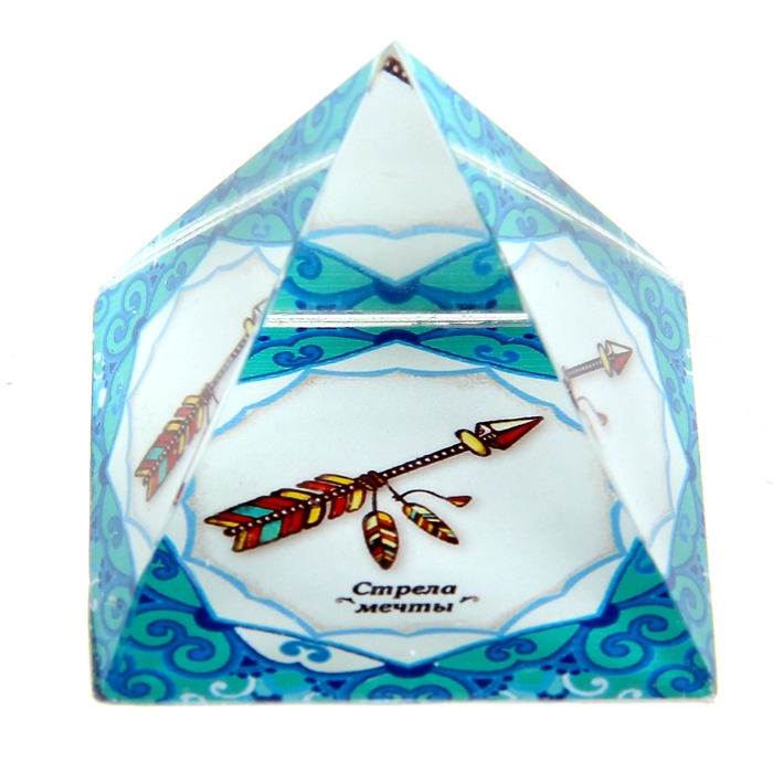 Пирамидка с наклейкой серия Обереги "Стрела мечты"