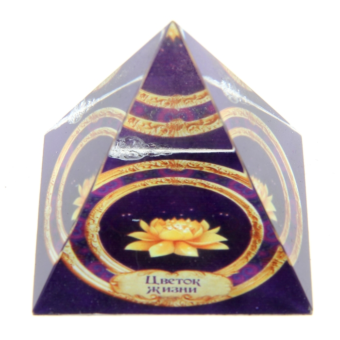 Пирамидка с наклейкой серия Обереги "Цветок жизни"