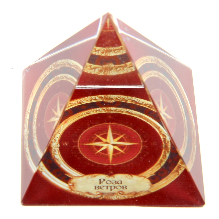 Пирамидка с наклейкой серия Обереги "Роза ветров"