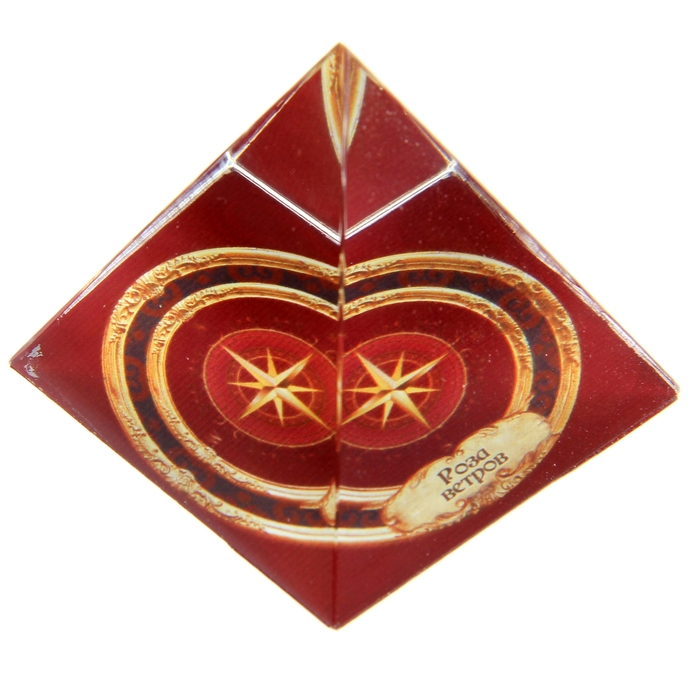 Пирамидка с наклейкой серия Обереги "Роза ветров"