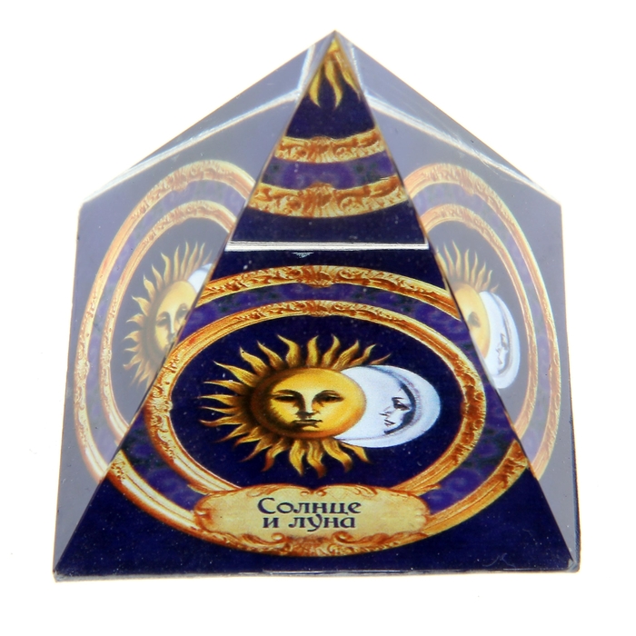 Пирамидка с наклейкой серия Обереги "Солнце и луна"