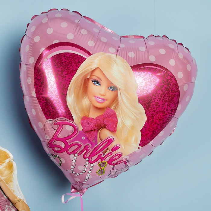 Шар фольгированный 18 сердце «Барби» шар фольгированный 18 леди баг в сердце